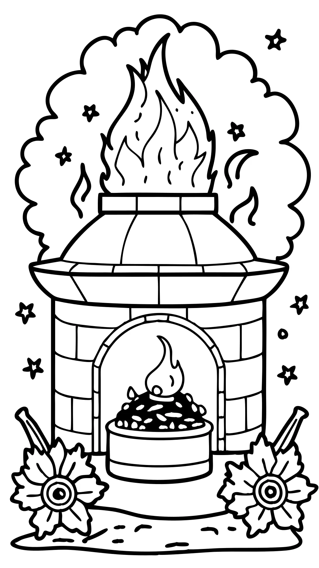 fiery furnace coloring page